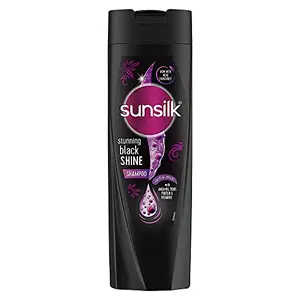 Sunsilk Stunning Black Shine Shampoo With Amla+Oil Pearl Protein & Vitamin E For Long Lasting Shine 180 ml