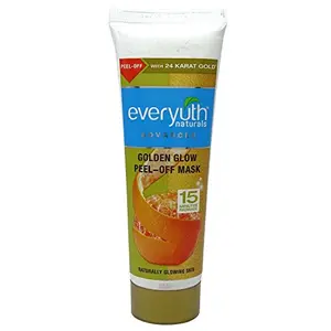 Everyuth Natural Advanced Golden Glow Cream Peel Off Mask for Instant Glow Skin 90gm