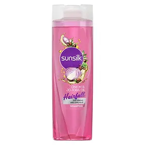 Sunsilk Hairfall Shampoo With Onion & Jojoba Oil That Works Best To Nourish Your Long Hair And Makes It Grow Stronger From The First Wash 195 ml