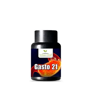 VEDAS CURE Gasto 21 For Quick gas & Bloating relief | 30 Tablets | ayurvedic