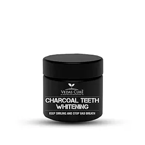 Vedas Cure Charcoal Teeth whitening for brighter teeths & bad smell