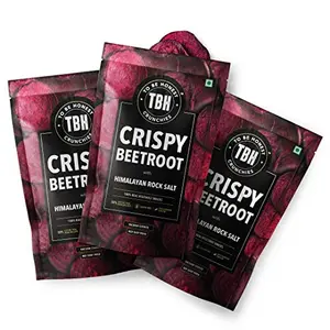 TBH - To Be Honest Vegetable Chips | Crispy Beetroot with Himalayan Rock Salt | 180g (Pack of 360g Each) | Tasty with High Dietary Fiber and Nutrient Content Gluten-Free Snack
