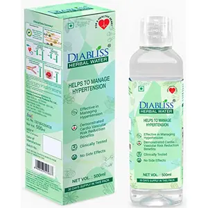 Diabliss Herbal Water to Manage Hypertension Clinically Tested in Lowering Systolic & Diastolic Blood Pressure(BP) Significantly