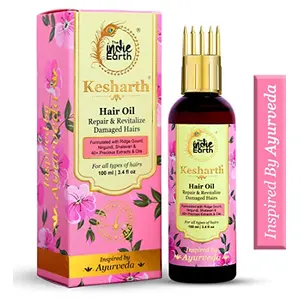 Kesharth Hair Oil An Anti-Grey Hair Oil with Ridge Gourd Oil / Torai Oil Nirgundi Shatavari Onion Methi Walnut Oil Extremely Effective Formulation with 40+ Natural Ingredients by The Indie Earth