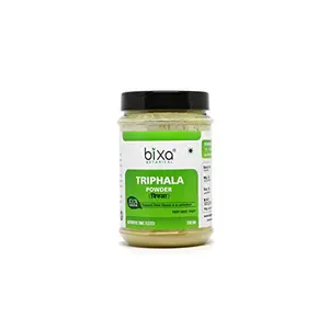 Triphala Powder ( Haritaki Bibhitaki and Amla) | 200 gm | Support Healthy Digestion Relieve Constipation Gas and Acidity | Anti-Oxidant 100% Natural Herbal Supplement and Blood Purifier | Bixa Botanical
