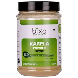 Bixa Botanical Karela Powder (Momordica Charantia/Karela Fruit Powder) Ayurvedic Herb For Blood Sugar Control & Improves Liver Function Herbal Supplement For Skin And Stomach (7 Oz / 200g) Bixa Botanical