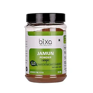 Jamun Seed Powder (Black) | 200gm | Supports Diabetes Low Blood Sugar Level & Proper Digestion |100% Natural | Bixa Botanical