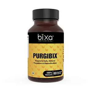 Bixa Botanical Purgibix Capsules Triphala Extract for Safe Natural Purgation | Detoxification Capsules - 60 Veg Capsules (450mg)