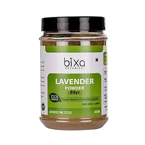 Bixa Botanical Lavender Flower Powder (Lavandula Augustifolia) Supports Nervine & Carminative Properties - 7 Oz (200g) Bixa Botanical