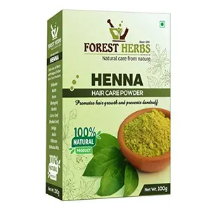 The Forest Herbs Natural Care From Nature Henna Powder for Hair Color 100g - Black (Pack of 1)