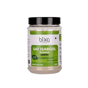 Bixa Botanical Sat Isabgol Powder (Plantago Ovata Psyllium Husk) Daily Laxative Fibre Natural Dietary Supplement Maintains Gut (Intestinal) Motility and Eliminates Toxic Waste 7 Oz (200 g)