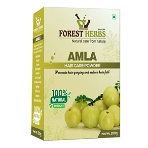 Forest Herbs 100% Natural Organic Amla Indian Gooseberry Powder For Hair Growth - 100Gms