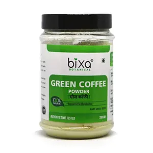 Green Coffee Beans Powder (Coffea Robusta) | 200gm | Supports Weight Management & Appetite Suppressor | 100% Natural Weight Supplement | Bixa Botanical