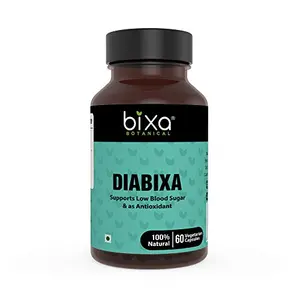 Bixa Botanical Diabixa Capsules for Diabetes Gymnema Herb Extract |Antioxidant Supplements - 60 Veg Capsules (450mg)