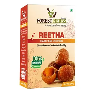 Forest Herbs 100% Natural Organic Reetha Powder For Hair Growth 100Gms