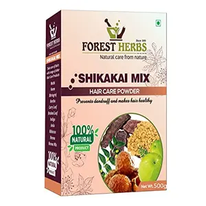 The Forest Herbs Natural Care From Nature Organic Hair Shampoo With Amla Reetha Shikakai Bhringraj Hibiscus Neem Methi Powder For Hair Wash (Advanced Herbal Shampoo) - 500Gms