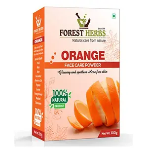 The Forest Herbs Natural Care From Nature 100% Pure & Organic Orange Peel Powder For Face Skin Whitening (100 g (Pack of 1))