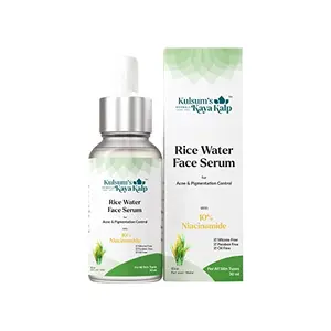 Kulsum's Kaya Kalp Herbals Rice Water Face Serum For Acne & Pigmentation Control For All Skin Types30ml