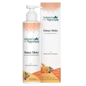 Kulsum's Kaya Kalp Herbals Honey Moist Daily Body Moisturizer For Radiant Glow & Hydration (200ml)