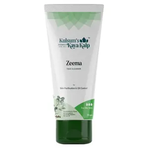 Kulsum's Kaya Kalp Herbals Zeema Face Cleanser Skin Purification & Oil Control for Oily Skin Types (70gm)