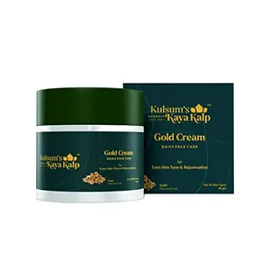 Kulsum's Kaya Kalp Herbals Gold Cream For Even Skin Tone & Rejuvenation All Skin Types40g