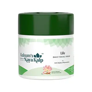 Kulsum's Kaya Kalp Herbals Life Daily Facial Cream For Anti Ageing & Rejuvenation 40gm
