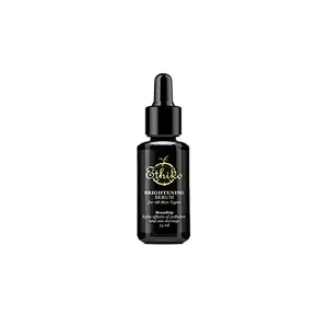 Ethiko Skin Brightening Serum with Rosehip Oil Reduces Pigmentation Dark Spots & Marks Works on Tan and Freckles Organic Serum for Radiant and Glowing Skin for Men & Women - 15 ml