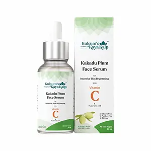 Kulsum's Kaya Kalp Herbals Kakadu Plum Face Serum For Intensive Skin Brightening With Vitamin C For Men & Women 30ml