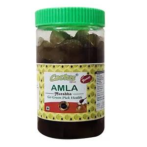 CACTUS SPICES Homemade Amla Murabba (Seedless) with Row Forest Honey 800G