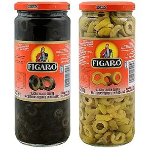 Figaro Sliced Black Olives & Sliced Green Olives 31.75 oz / 900 g Variety Pack