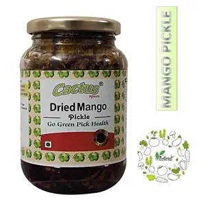 CACTUS SPICES Homemade Dried Mango Pickle(Aam ka Achar) Without Oil 400G