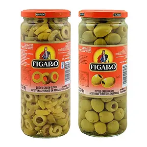 Figaro Sliced Green Olives & Pitted Green Olives 30.69 oz / 870 g Variety Pack