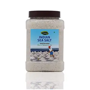 Thanjai Natural 1kg Indian Sea Salt Aids Digestion Flatulence Rich in Iodine Potassium Magnesium Unprocessed Table Salt (Jar)