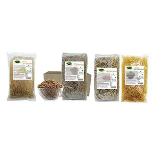 Thanjai Natural 800grams Vermicelli 100% Natural of 4 Varieties (HorseGrams Millets Corn Millet Finger Millet & Kodo Millet Semiya)