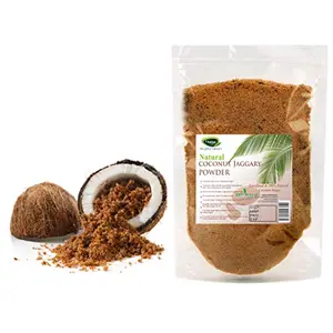 Thanjai Natural Coconut Jaggery Powder|Coconut Sugar 500g Pouch 100% Pure Natural and Unrefined Traditional Method Made - Sugar Substitute