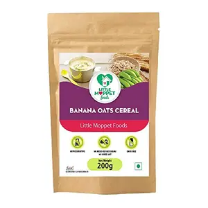 Little Moppet Foods Banana Oats Cereal (200 Gram)