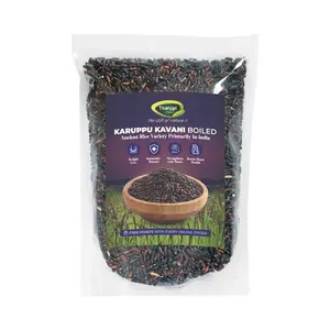 Thanjai Natural 1kg Karuppu Kavani Boiled Rice (Black Rice) Pure Traditional Method Farmed Rice 1000g