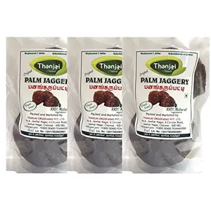 Thanjai Natural Pure Organic Palm Jaggery 1500 Grams 100% Natural No Added Sugar No Impurities No Added Colour No Added Preservatives)