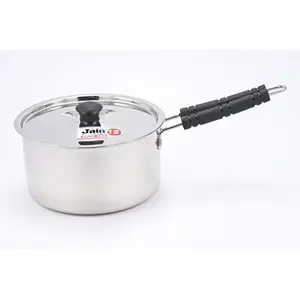 JAIN Stainless Steel Saucepan with Steel Lid | Milk & Tea Pan (Capacity 1.5 L)