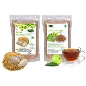 Guava Leaf Powder 250g Dried Leaf & Mango Seed Powder 250g Pouch Pure 100% Natural Traditional Method Made No Preservatives