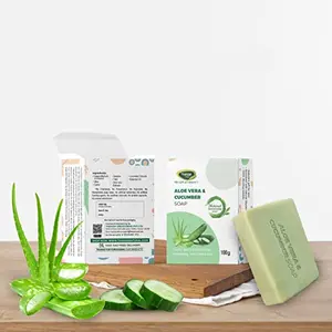Thanjai Natural Aloe Vera & Cucumber Soap For Nourishing & Moisturizing Skin 100g