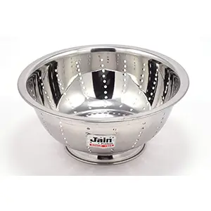 Jain Italian Fruit & Vegetable Strainer - Silver (Dia - 9 inches)
