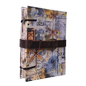 Craft Play Handmade Diary with Lock A5 (7x5inch) Diary Unruled 144 Pages (CP-KR-M018)