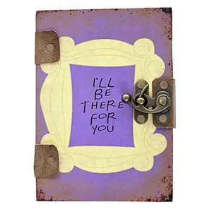 Craft Play Handicraft I'll Be There For You Special Binding with Lock Notebook 7 x 5 With 144 Pages
