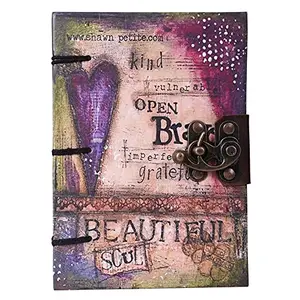 Craft Play Printed cover Handmade Journal to Write in Notebook Diary for Men Women Writers Artist Poet Gift for Him Her