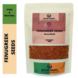 Indiana Organic Fenugreek seeds | dana methi seeds Pure & Natural 200 Gm