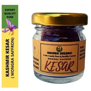 Indiana organic kesar original kashmiri mongra saffron Premium A+ grade (1 gram)