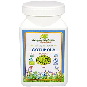 Organic GotuKola powder 200 gms - 100% Certified organic