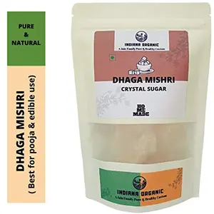 Indiana Organic Dhaga Mishri Crystal Sugar 800 Gm
