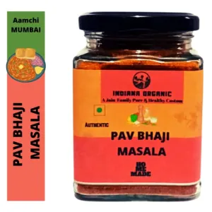 Indiana Organic Pav Bhaji Masala Powder | Authentic Aamchi Mumbai - 150 Gram